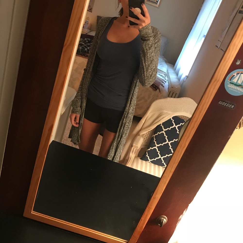Grey cardigan from forever 21.  Size small!